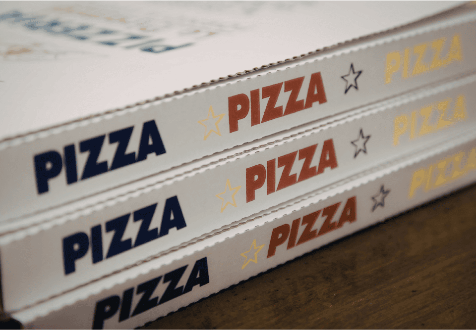 Scatole per pizza in cartone
